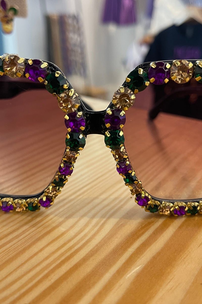 Pardi Gras Rhinestone Sunnies