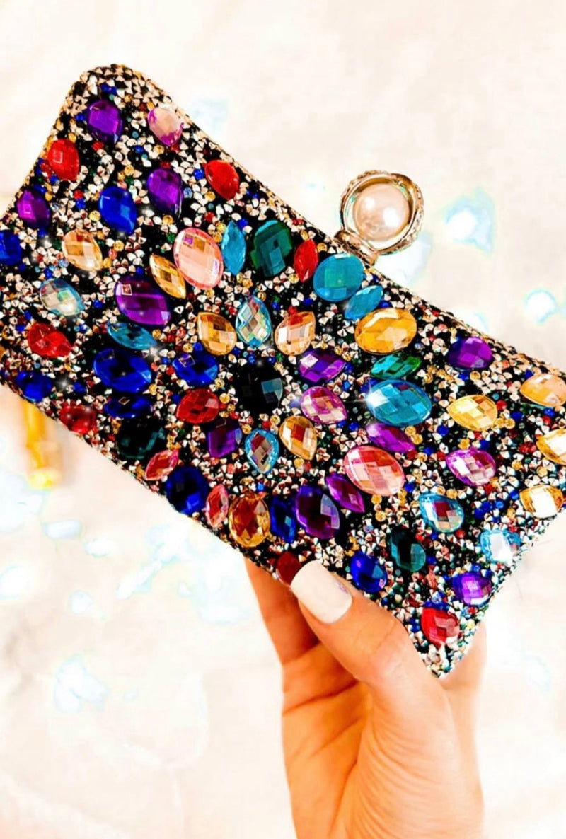 Showstopper Bejeweled Clutch