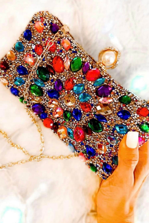 Showstopper Bejeweled Clutch