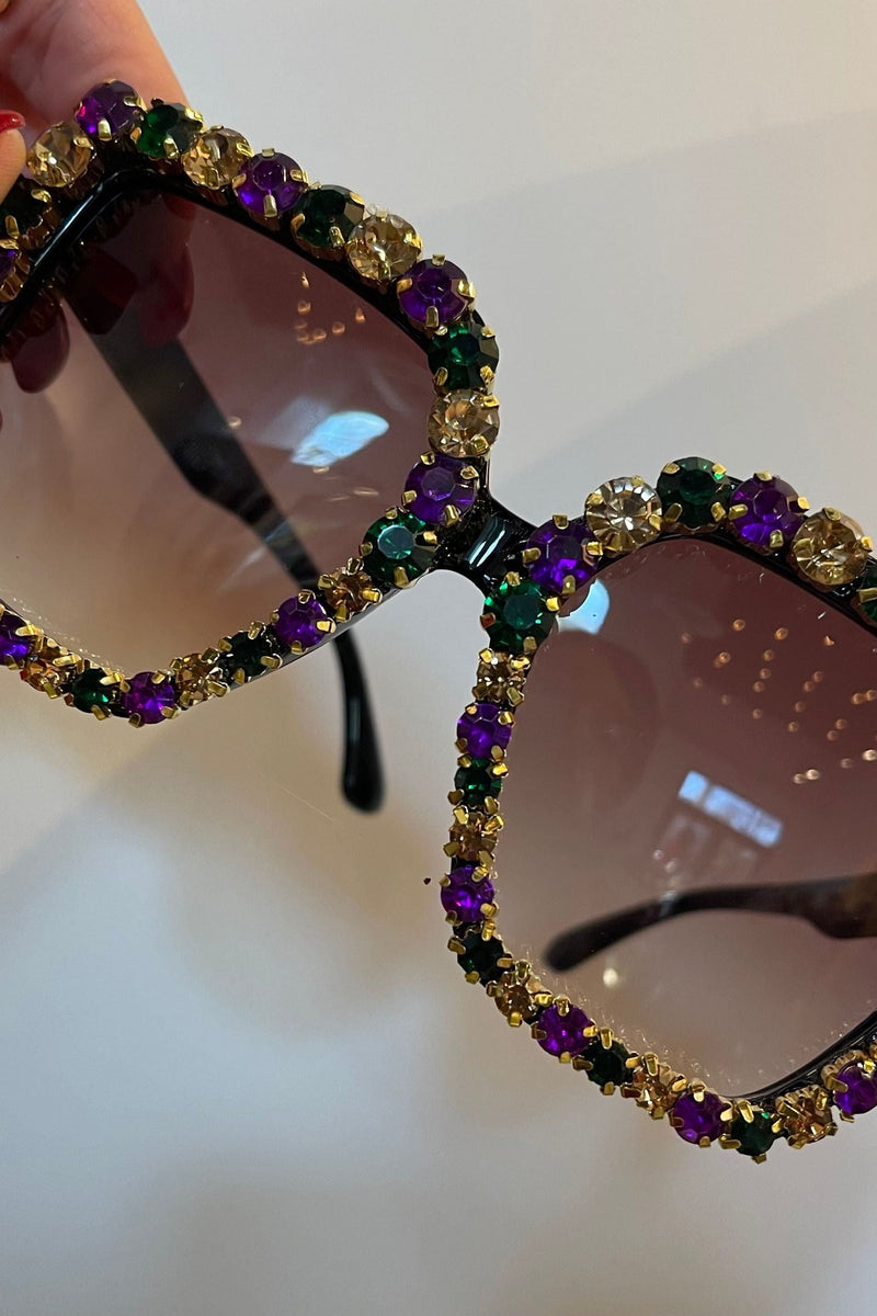 Pardi Gras Rhinestone Sunnies