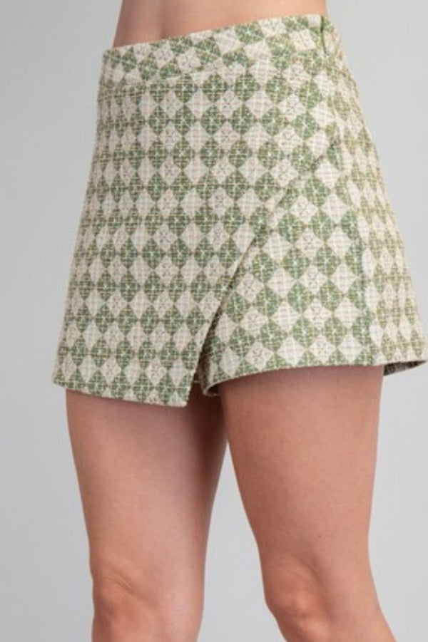 Gabby Geometric Skort Set