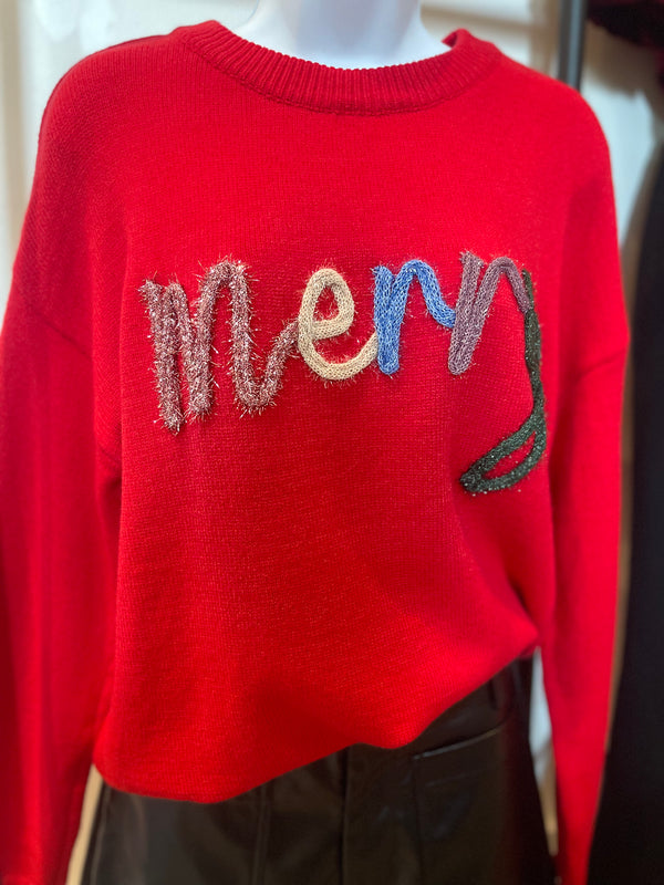 Merry Tinsel Sweater