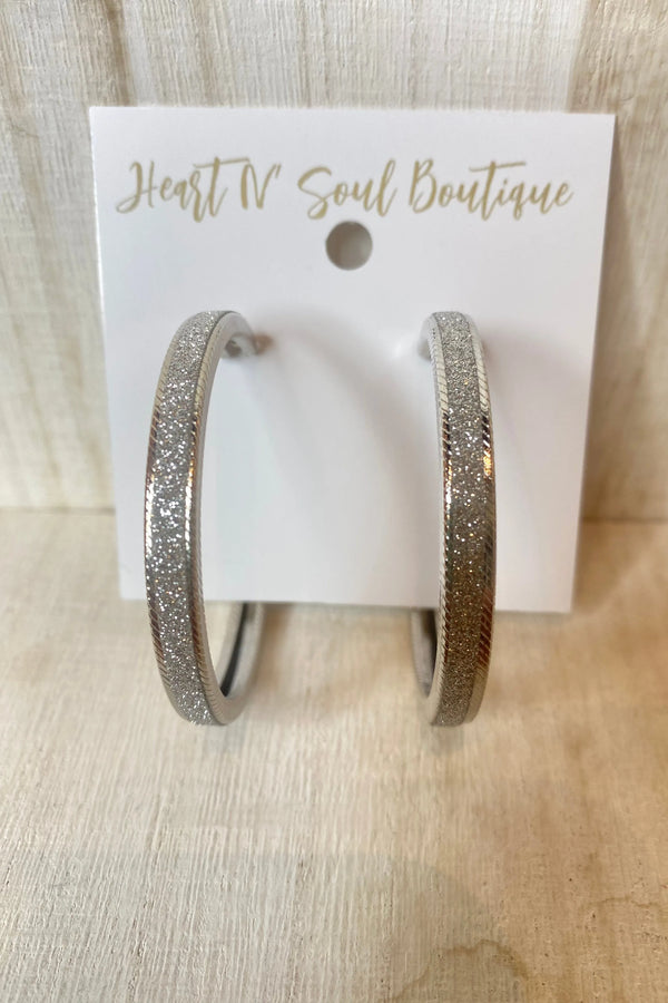 Textured Hoop Earrings